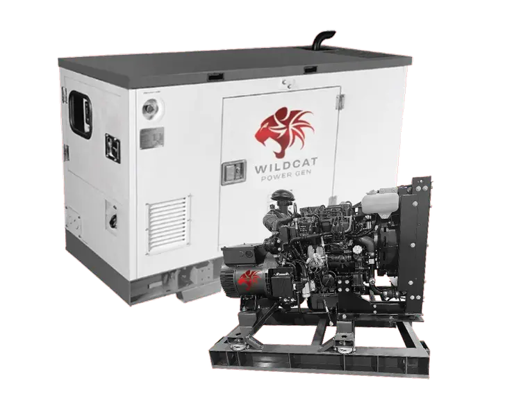 Wildcat Three-Phase Renegade Generator | Enclosed Or Open Frame / Three Phase With Tank | Extreme Duty Liquid-Cooled 1,800 Rpm 1