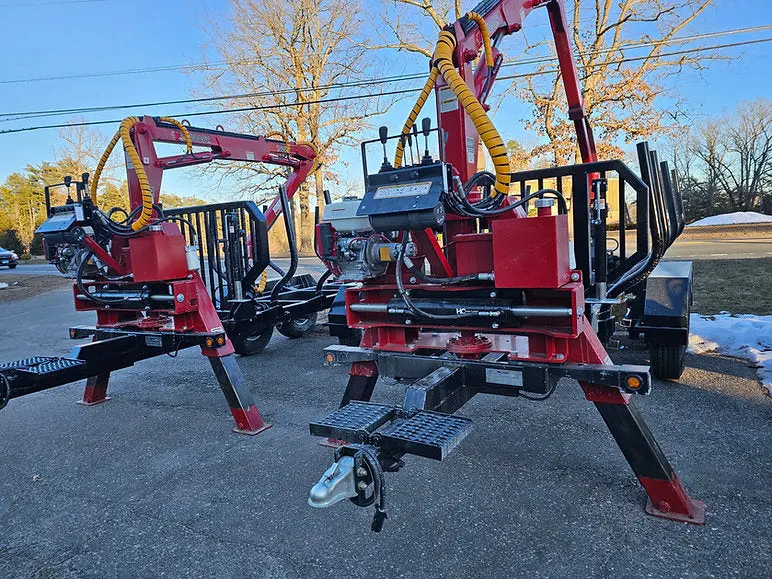 Woody Equipment Forestry Trailer W/ Log Loader | Model 12-86 + 150-Hd | Trailer Length 144" & Width 86" | Pull Type | For Tractors 2