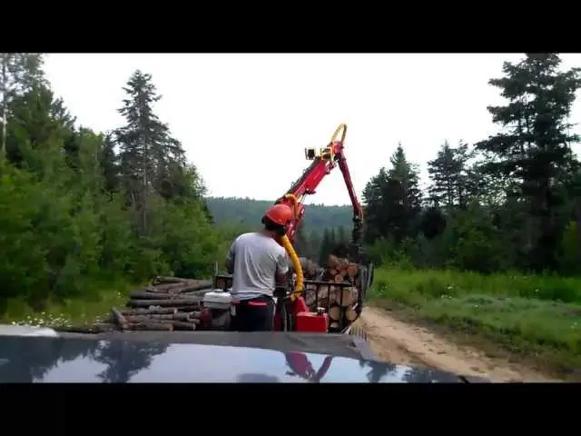 Woody Equipment Forestry Trailer W/ Log Loader | Model 12-86 + 150-Hd | Trailer Length 144" & Width 86" | Pull Type | For Tractors 5
