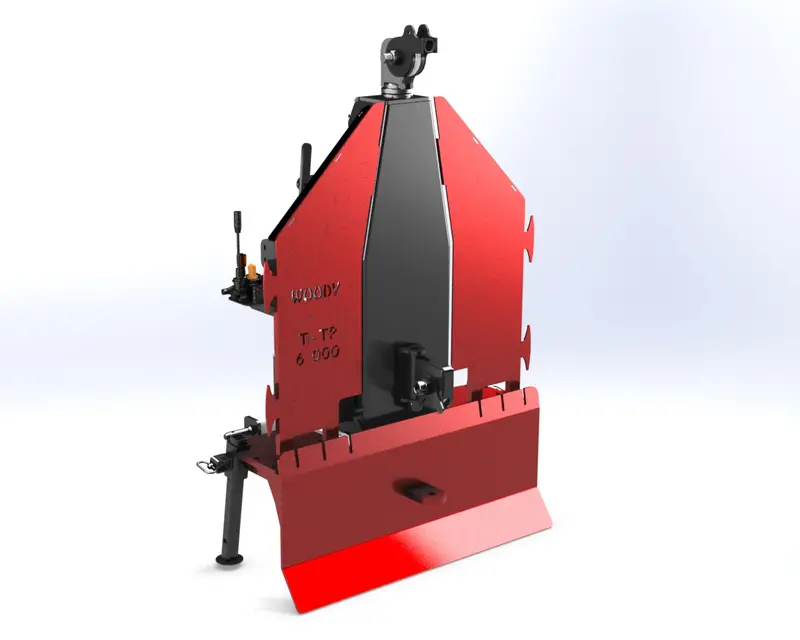 Woody Equipment Hydraulic Winch 3 Points | 6000Lbs | With 110' Synthetic Cable | 20 To 30 Hp | For Tractors 1
