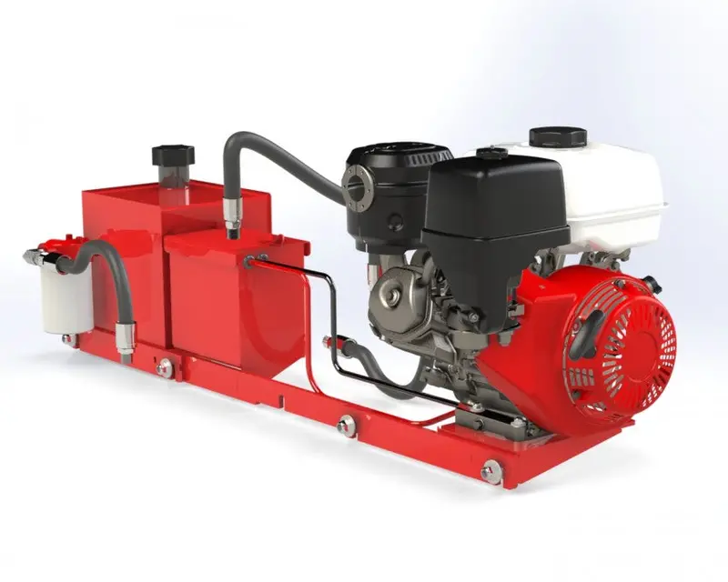 Woody Equipment Portable Hydraulic Power Unit | 5 Gallon Oil Tank With 6.3 Gpm Pump | 13 Hp Honda Engine 1