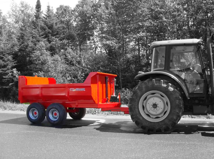 Woody Equipment Tilting Dump Trailer Model 510, 610, 612, 712, 814 & 816 | V Series | 35-100 Hp | Pull Type | For Tractors 1