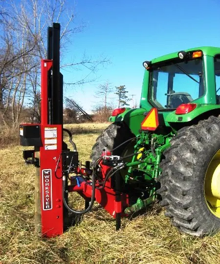 Worksaver | Center Mount Post Driver | Model Hpd-16 Series | Post Size Up To 11" X 10' | Manual & Hydraulic | Horsepower 45-65 Hp | For Tractors 4