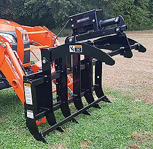 Worksaver | Electric Grapple Rake | Model 811880 & 811885 | Width 48" | Horsepower Up To 32 Hp | For Tractors 1