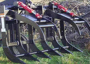 Worksaver | Front Loader Grapple Rake | Model 811380, 811400 & 811460 | 62" To 77" Width | Horsepower 30-65 Hp | For Tractors 1