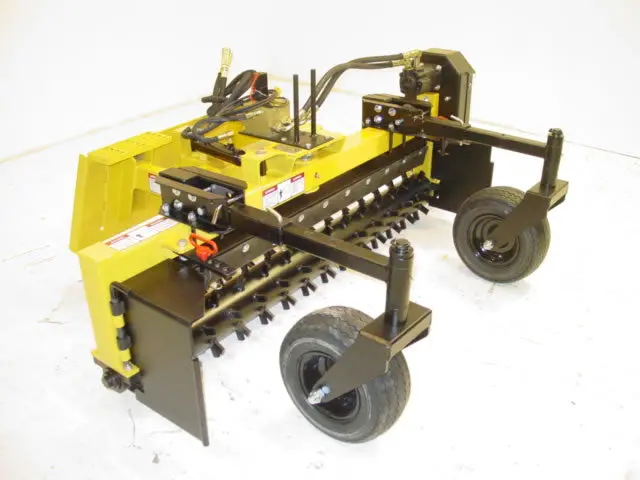 Worksaver | Heavy Duty Powered Landscape Rake With Sabre Or Carbide Rotor | Model Pshd Series | Width 6' To 8' | Hydraulic Flow 15–25 Gpm | For Skid Steers 6