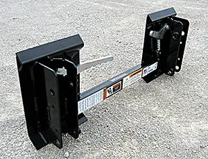 Worksaver | Mahindra Loader To Skid Steer Adapter Bracket | Model 835110, 835115, 835145 | Width Varies | Max Capacity Up To 1,200 Lbs | Horsepower 24–30 Hp | For Tractors 2