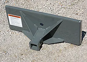 Worksaver | Mini Skid Steer Adapter Brackets | Model 812445, 835010, Ntw1001009 | Width Varies | 2" Receiver & Universal Mount | Horsepower 40-60 Hp | For Tractors 1