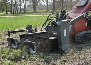 Worksaver | Powered Landscape Rake | Models 360600 To 360715 | Width 48" To 72" | Hydraulic Flow 8 To 20 Gpm | For Mini Skid Steers 1