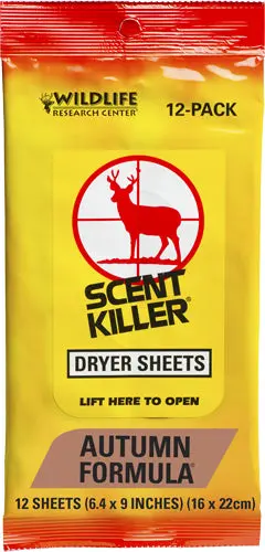 Wrc Dryer Sheets Scent Killer - Autumn Formula 12-Pack 1