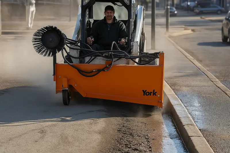 York 3-Point Hitch Rotary Broom | Yb24 Series | Width 48", 60" & 72" | Hydraulic Drive | Horsepower 20-30 Hp | For Tractors 1