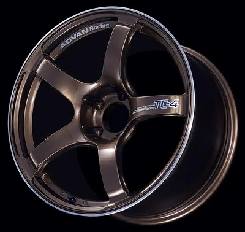Advan Tc4 Umber Bronze Metallic Alloy Wheel – 17X8.0, +35 Offset, 4X100 Pcd With Center Ring 1