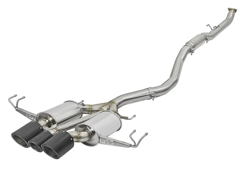 Afe Power Takeda Cat-Back Exhaust System For 2017+ Honda Civic Type R – Dual Exit, Cf Tips 1