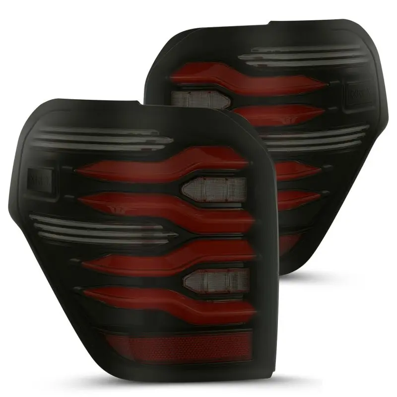 Alpharex Luxx Led Taillights For 2010–2021 Toyota 4Runner – Black Housing, Red Lens, Sequential Turn Signals & Activlight Technology 1