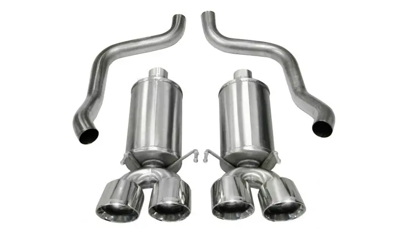 Corsa Xtreme Axle-Back Exhaust For 2009–2013 Chevrolet Corvette C6 (6.2L V8, Polished Finish) 1