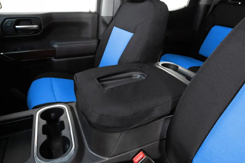 Covercraft Endura Custom Seat Covers – Second Row, Blue/Black, Fits 2021–2024 Toyota Sienna 1
