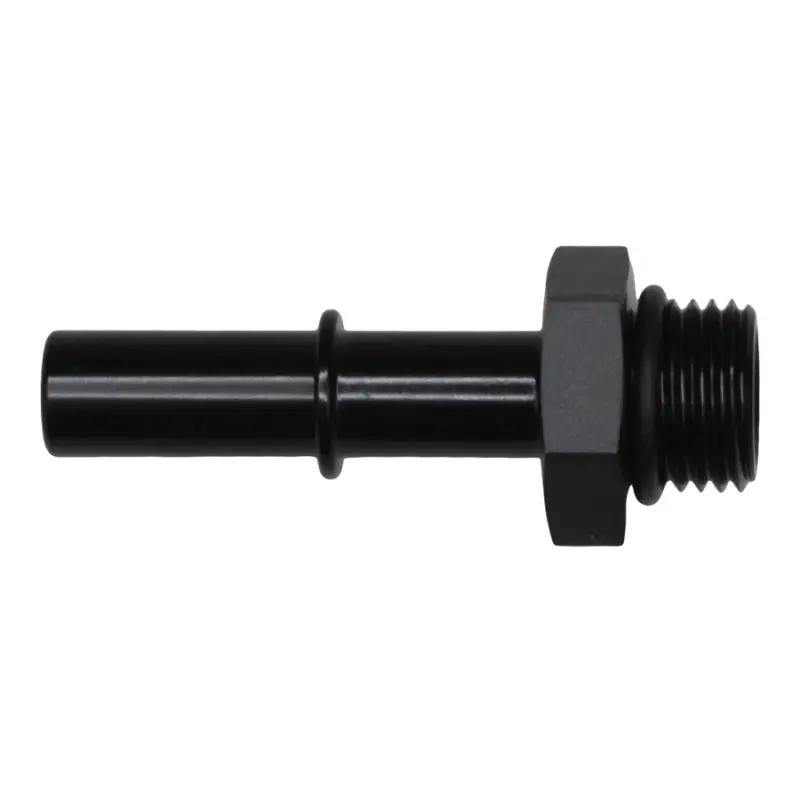Deatschwerks 6An Orb Male To 3/8" Male Efi Quick-Connect Adapter – Matte Black Anodized 1