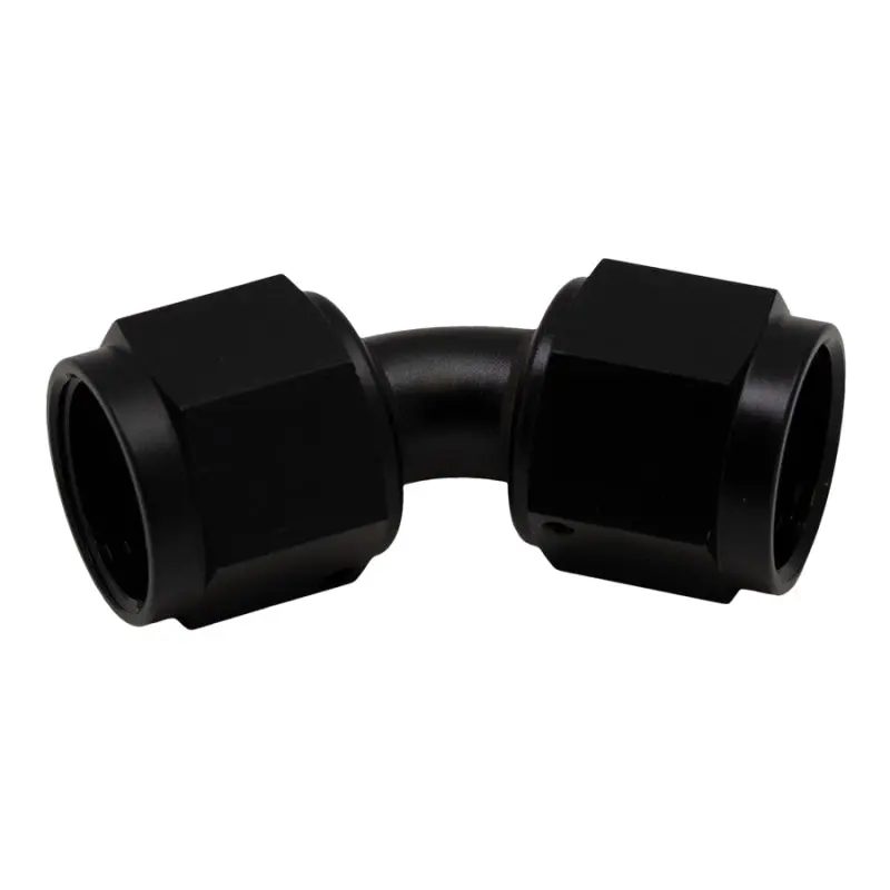 Deatschwerks 8An Female Swivel Fitting – 45-Degree Angle, Matte Black Anodized 1
