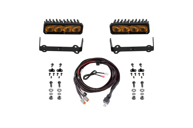 Diode Dynamics Ss6 Pro Led Fog Light Kit – Yellow (3000K), Compatible With 2014–2024 Toyota 4Runner 1