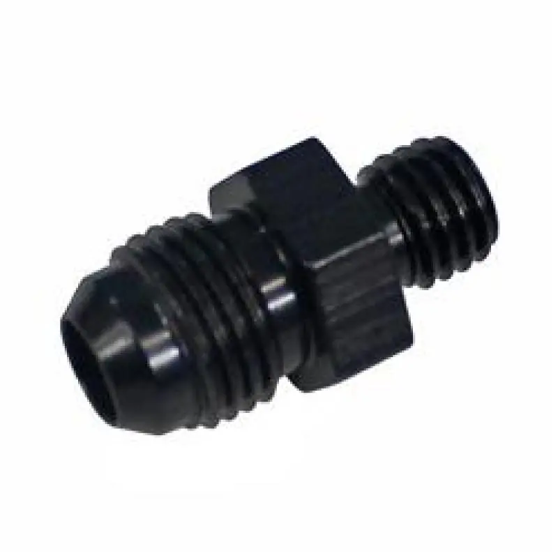 Fragola -6An X 14° Flare X 1.5" Adapter Fitting – Black Anodized 1