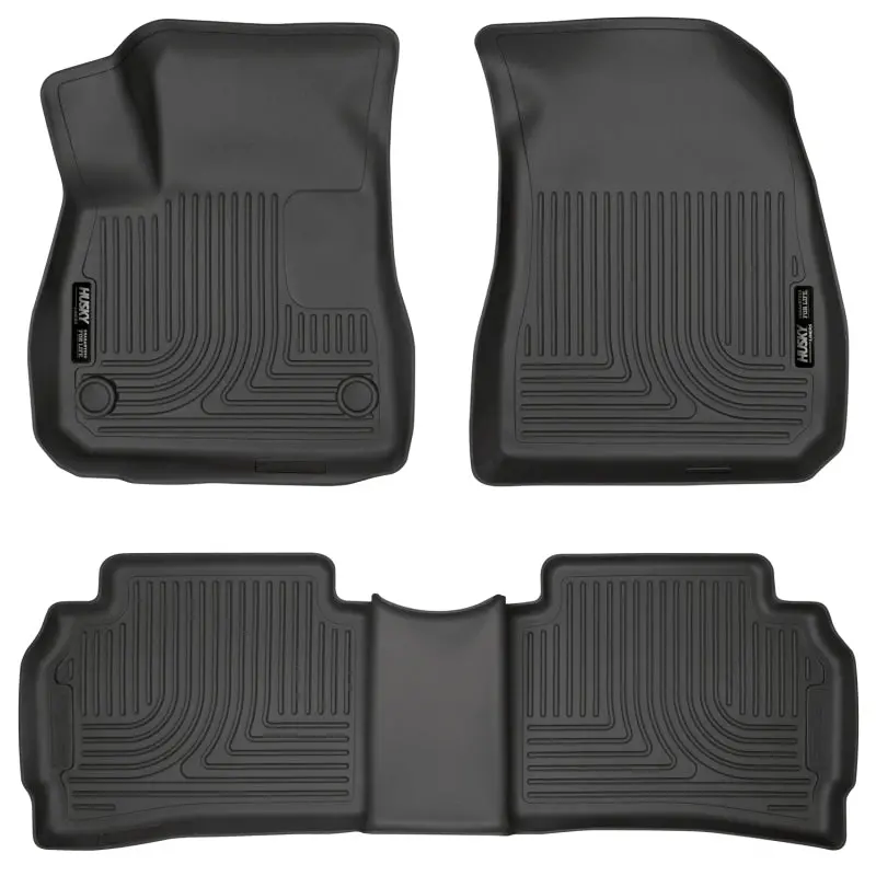 Husky Liners Weatherbeater Floor Mats For 2016 Chevrolet Malibu – Front + Second Row (Black) 1
