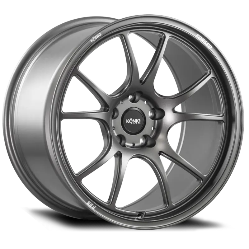 Konig Forged F3S Satin Charcoal Wheel – 18X8.5In, 5X112, Et42, Knurled Bead Lip 1
