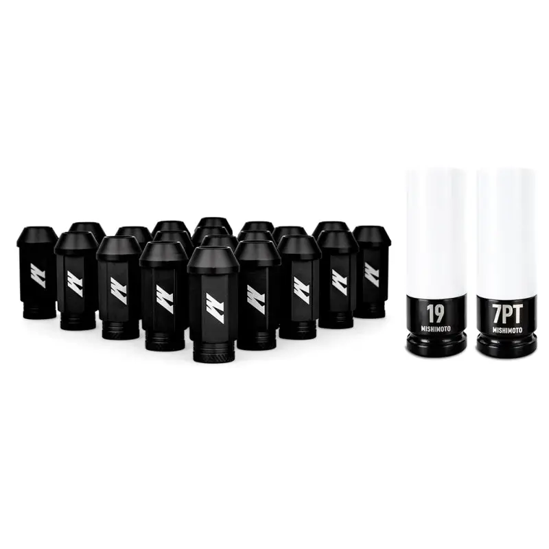 Mishimoto Black Locking Lug Nut Set – M12×1.5, 20-Piece 1