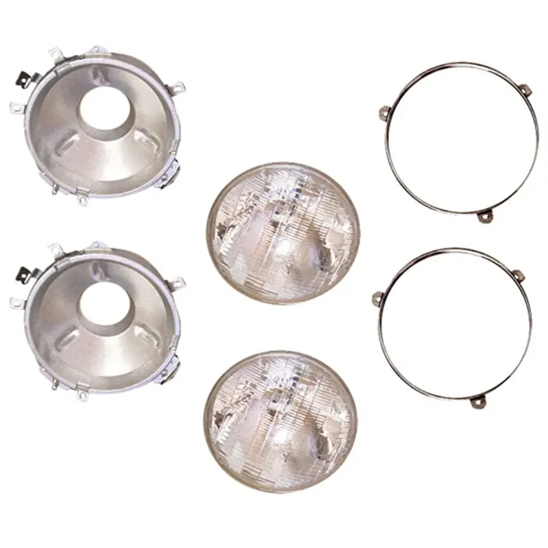 Omix-Ada Replacement Headlight Assemblies For 1972–1986 Jeep Cj Series 1