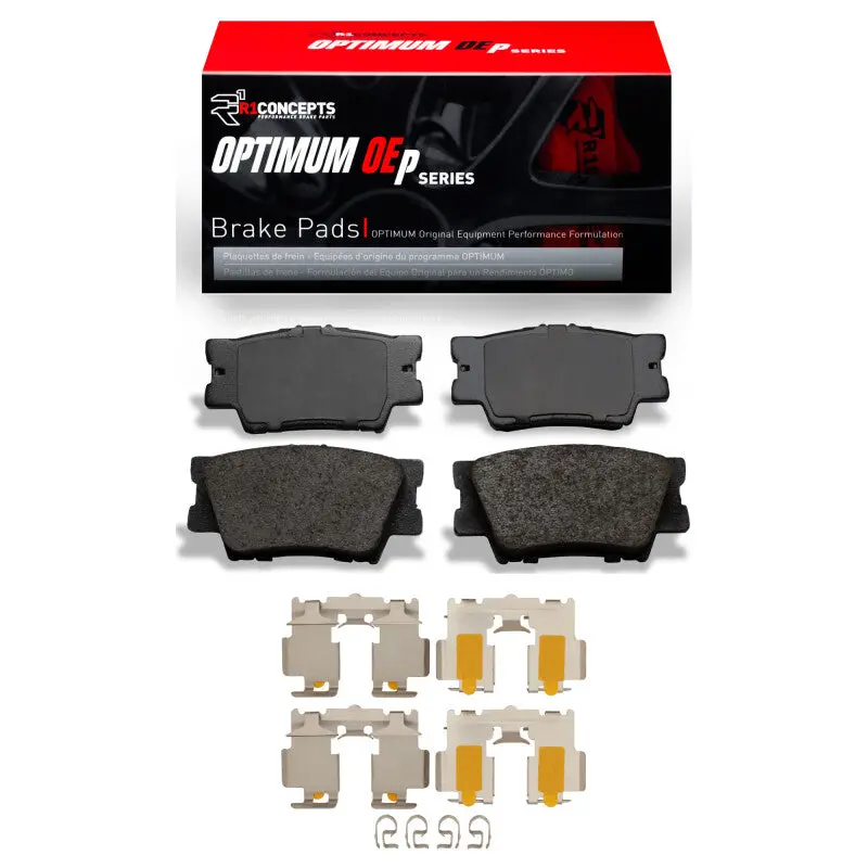 R1 2007-2024 Lexus Es300H Rear R1 Optimum Oe Pads & Hardware Kit 1