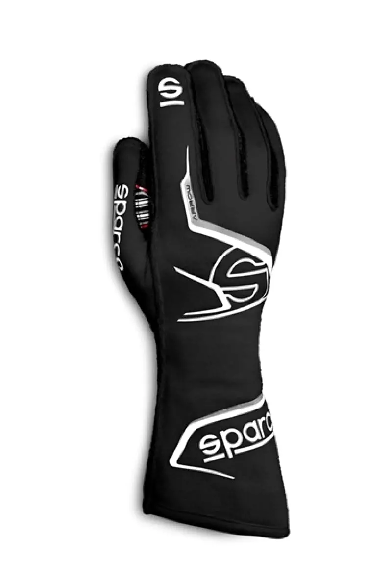Sparco Arrow 09 Driving Gloves – Black/White Design 1