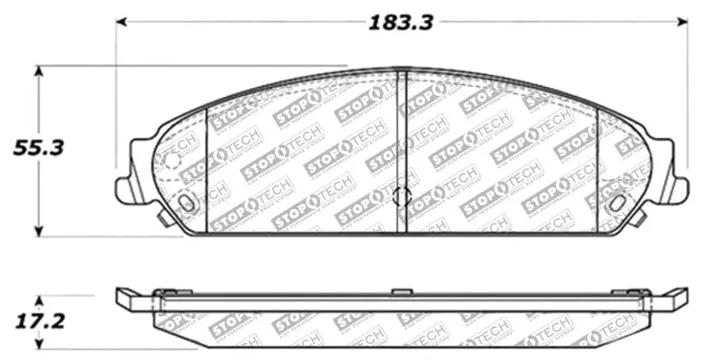 Stoptech Street Select Performance Brake Pads – Front And Rear Sets 1