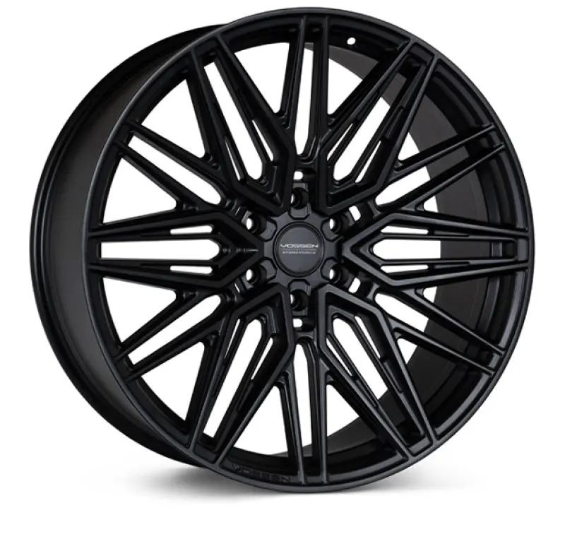 Vossen Hf6-5 Monoblock Wheel – 20X10In, 6X139.7 Bolt Pattern, Et-18 Offset, Satin Black Super-Deep Face 1