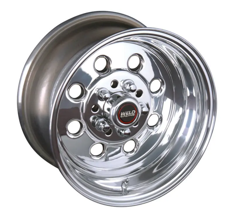 Weld Draglite Polished Aluminum Wheel – 15X8", 5X4.5" / 5X4.75" Bolt Pattern, 5.5" Backspace 1