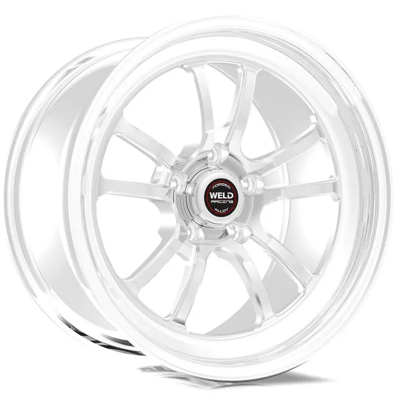 Weld Racing S70 Polished Aluminum Wheel – 17X5", 5X4.75" Bolt Pattern, 2.2" Backspace (High-Pad, Non-Beadlock) 1