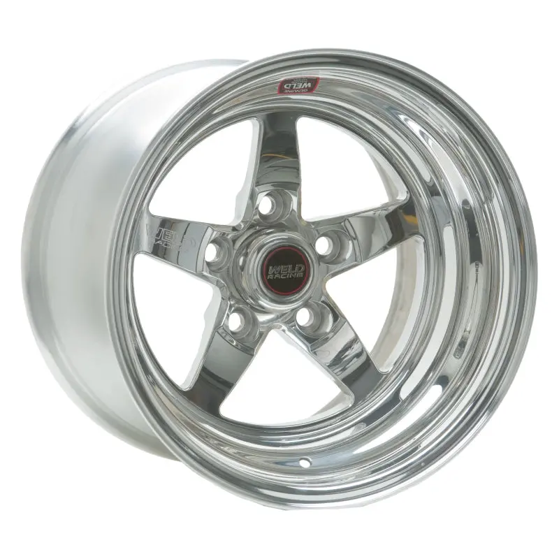 Weld Racing S71 Polished Aluminum Wheel – 15X10.33 In, 5X4.75 Bolt Pattern, 6.5 In Backspace 1
