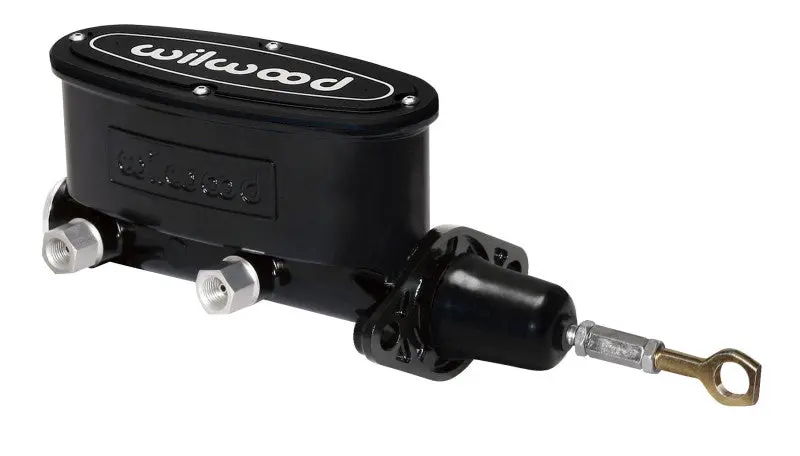Wilwood 7/8" High-Capacity Tandem Master Cylinder With Pushrod – Black Finish For Classic Mustangs 1