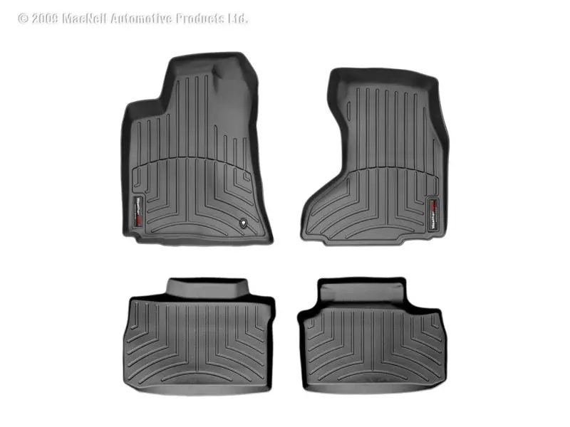 Wt Floorliner Rear Cargo Mat – Black Heavy-Duty Trim-To-Fit Liner 1